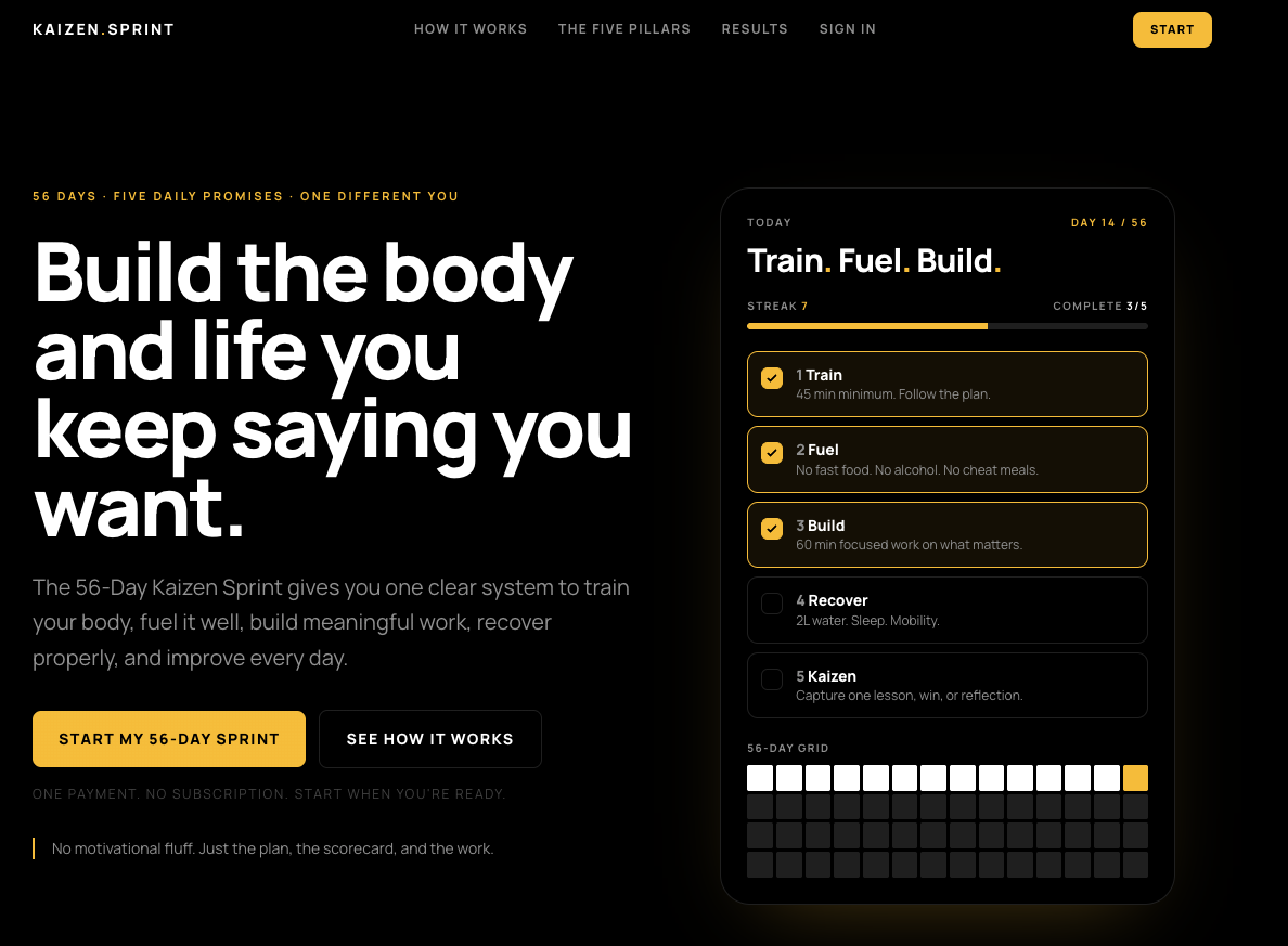 The 56 Day Kaizen Sprint Logo